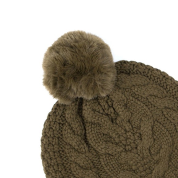 Ted Baker Quirsa Cable Knit Pom Hat - Picture 3 of 3